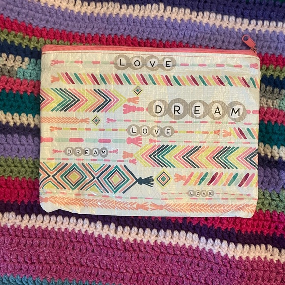 Colorful Geometric Pattern Pouch - Picture 1 of 3